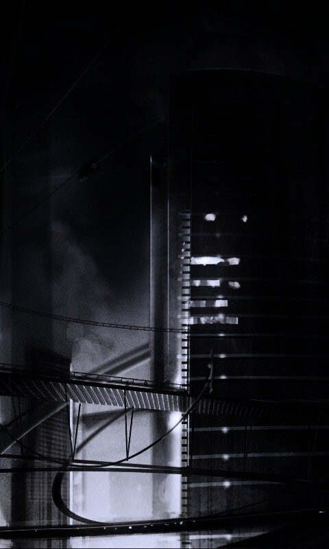 Выброс в городе будущего обои