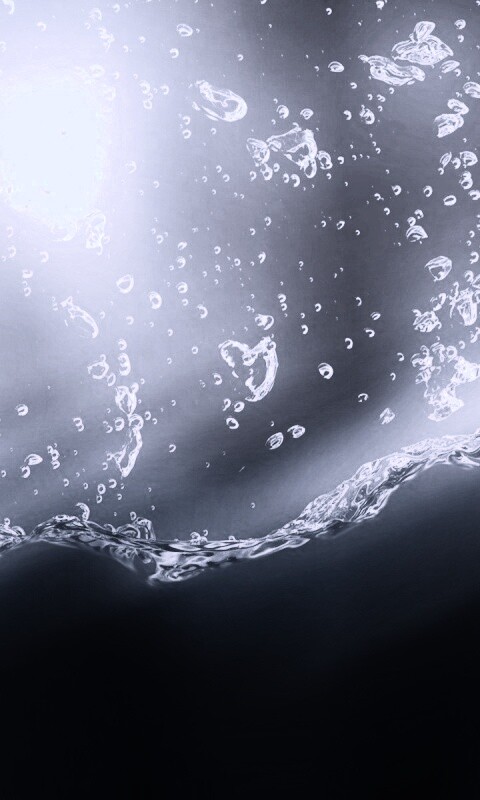 Пузырьки в воде обои