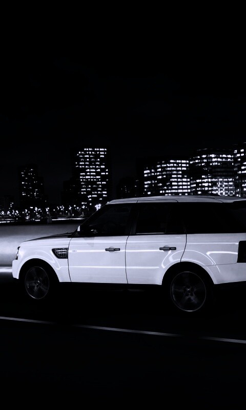 Белый Лэнд Ровер обои