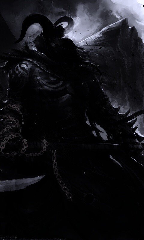 Демон с топором обои