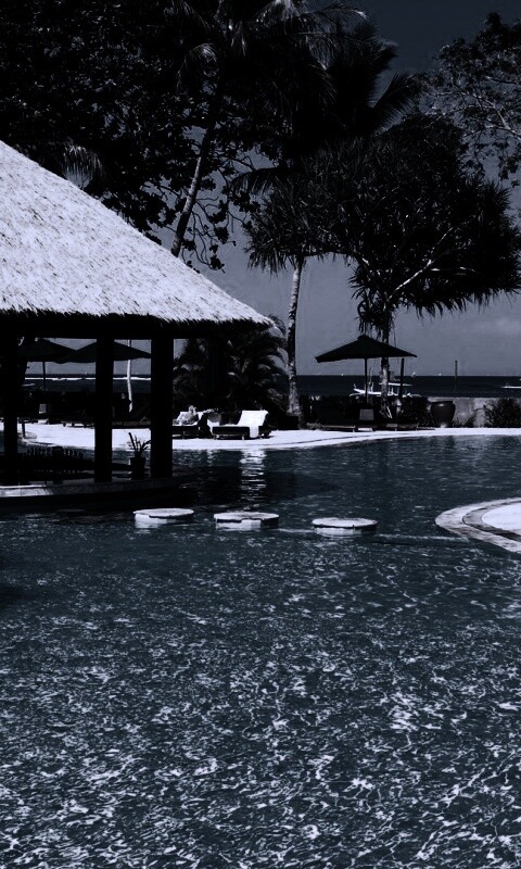 Бассейн отеля обои