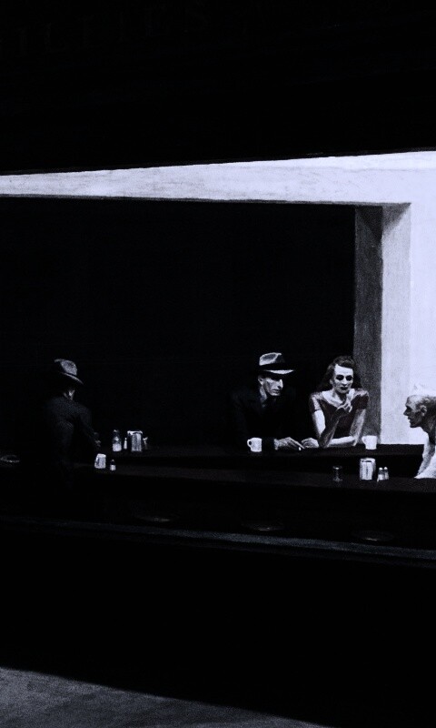 Ночное кафе обои