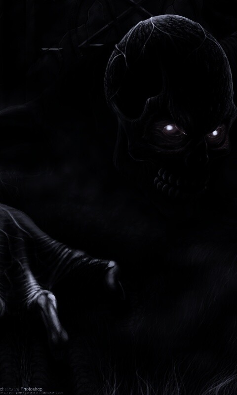 Черный труп вылезает из могилы обои