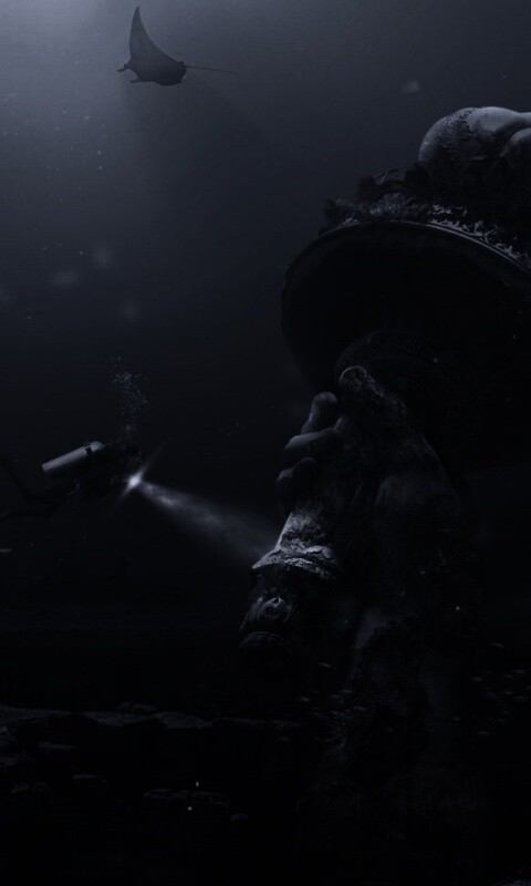 Затопленный Нью-Йорк обои