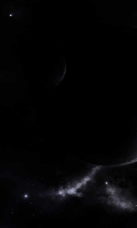 Планета с одним спутником обои