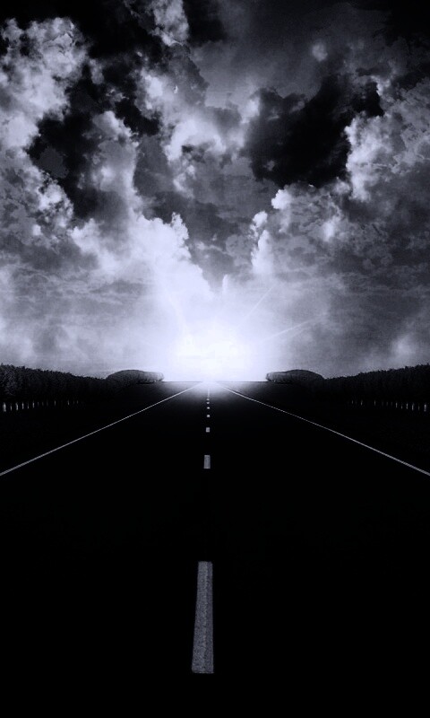 Дорога на закат обои