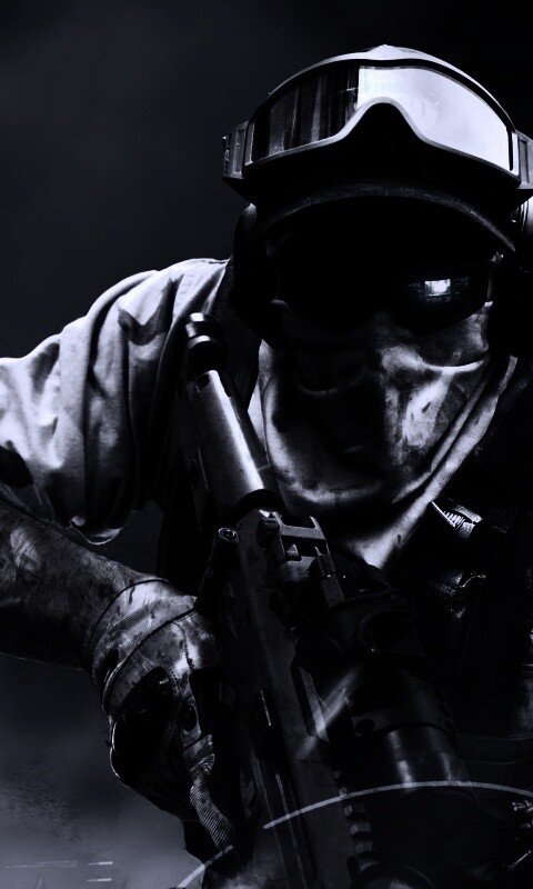 Боец в маске обои