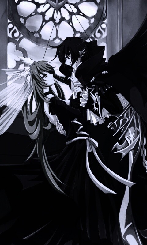 Танец под витражом обои