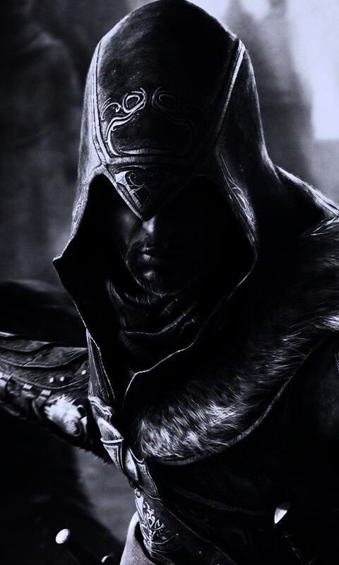 Ассасин перед атакой обои