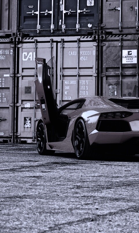 Оранжевый Авентадор обои