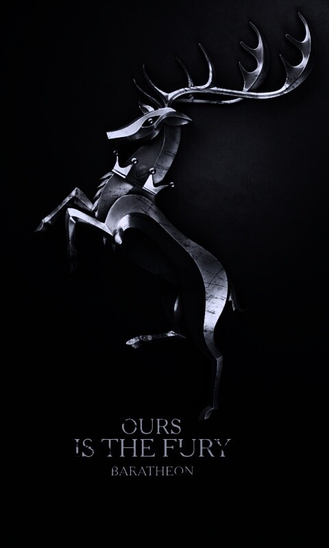 Металлический герб Баратеонов обои