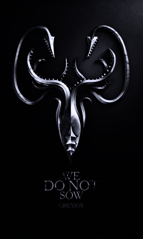 Металлический герб дома Грейджой обои