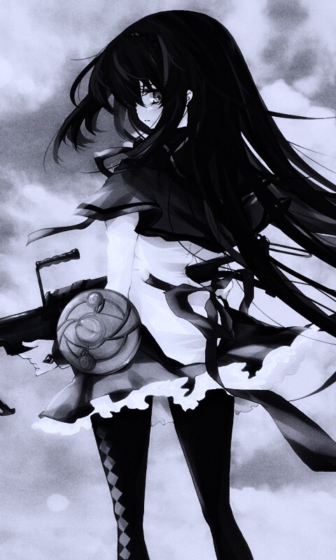 Девушка с автоматом обои