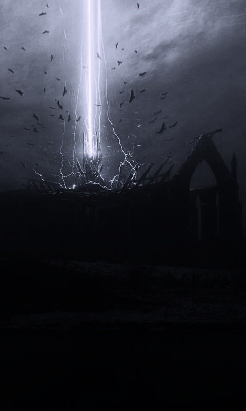 Заброшенный собор обои