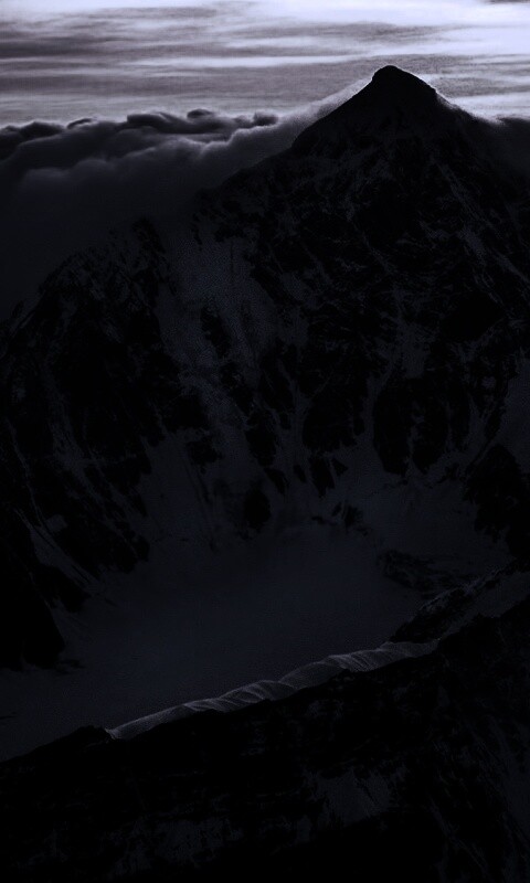 Гора на закате обои