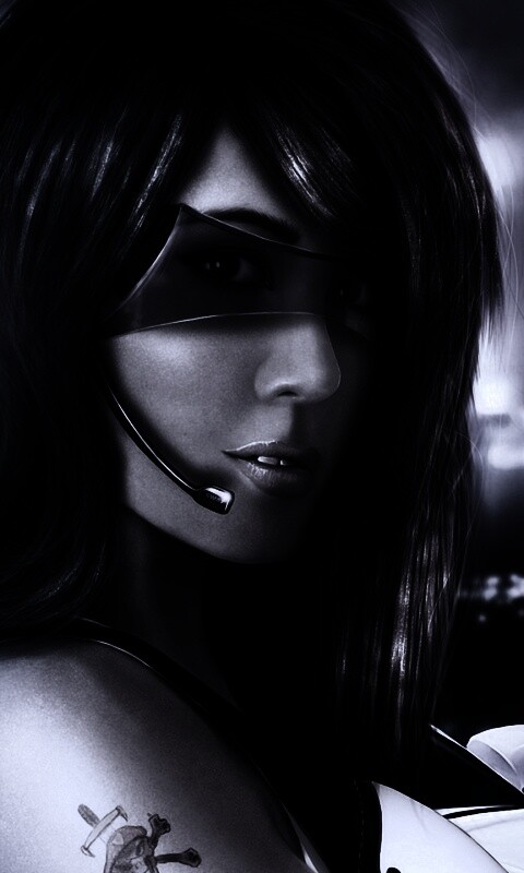 Девушка из будущего с пистолетом обои