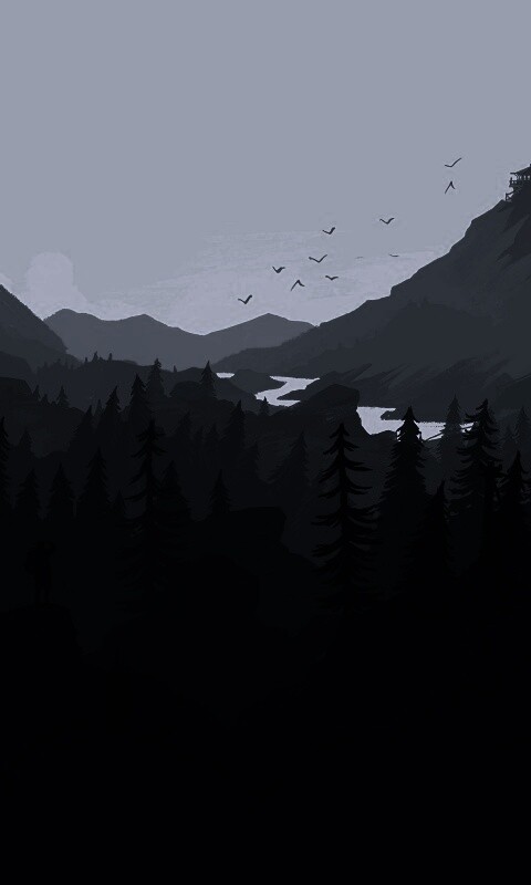 Зеленый Firewatch обои