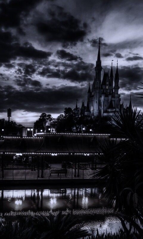 Диснеёленд вечером обои
