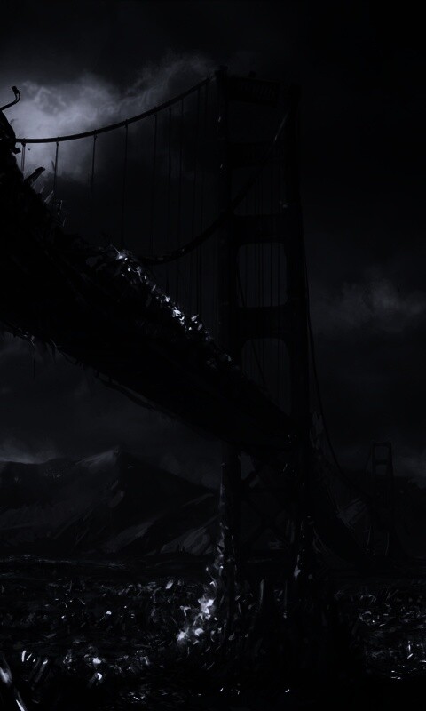 Постапокалиптические Золотые Ворота обои