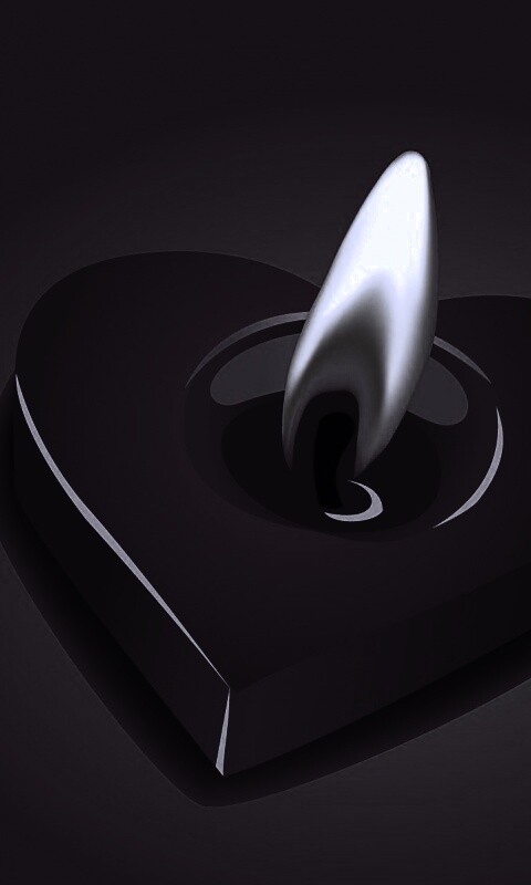 Свеча для Дня всех влюбленных обои