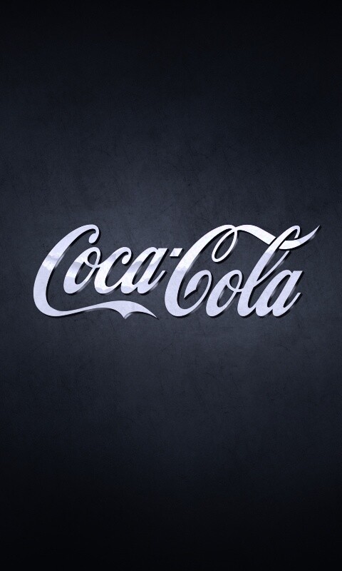 Синий логотип Coca-Cola обои