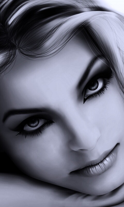 Девушка в векторе обои