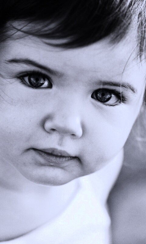 Детское личико обои