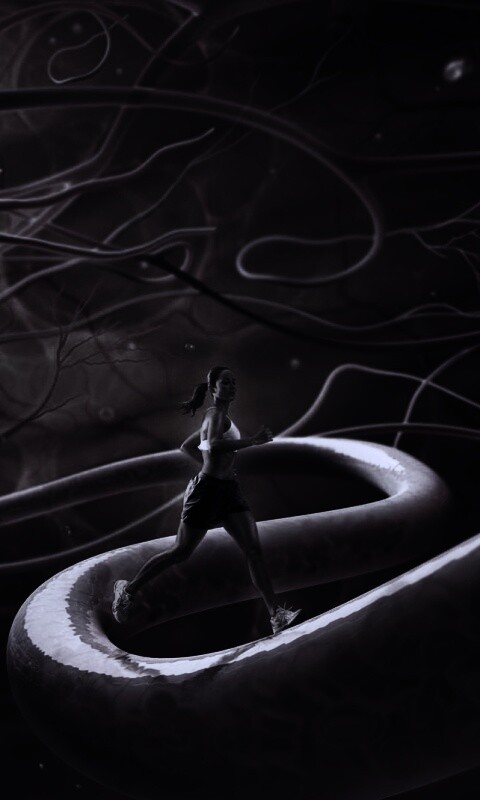 Бег крови обои