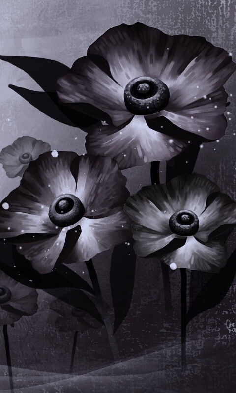 Цветочный арт обои