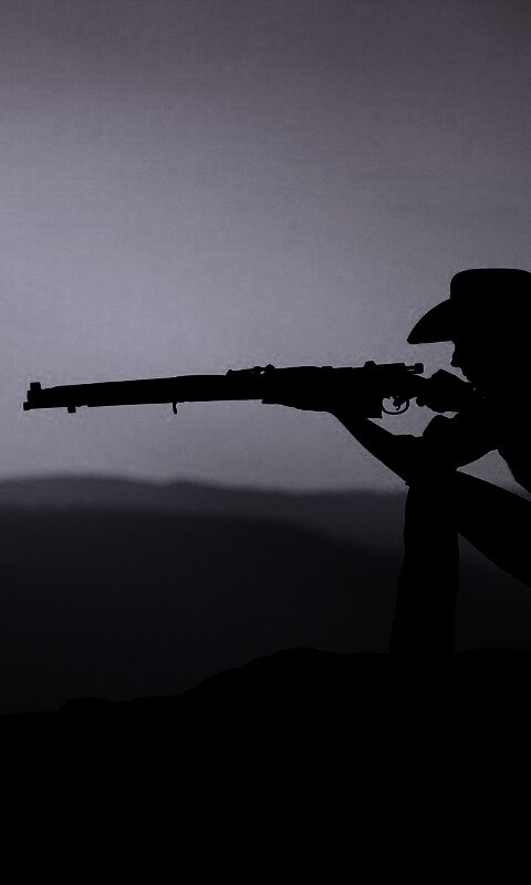 Стрелок на закате обои