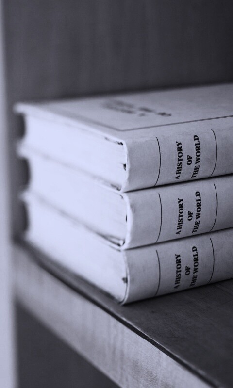 Книги на полке обои