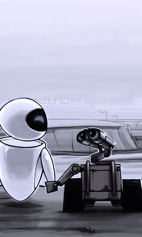 WALL-E и Ева обои