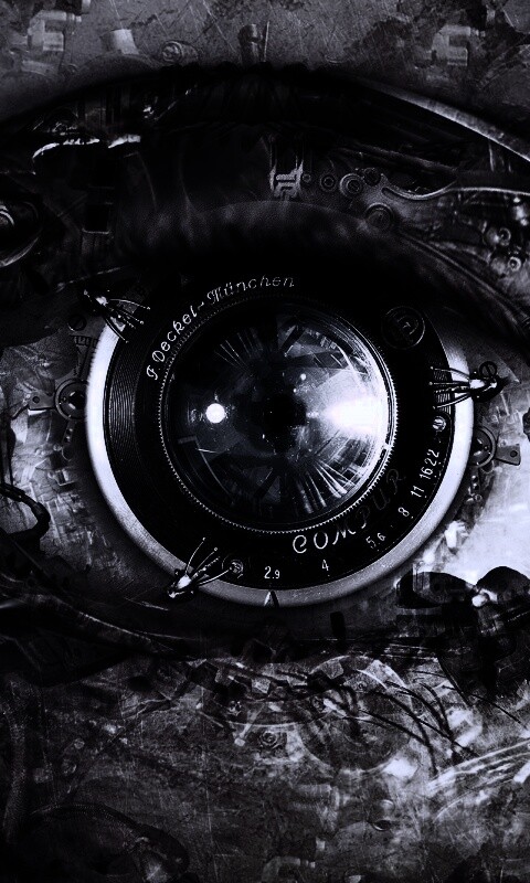 Механический глаз обои