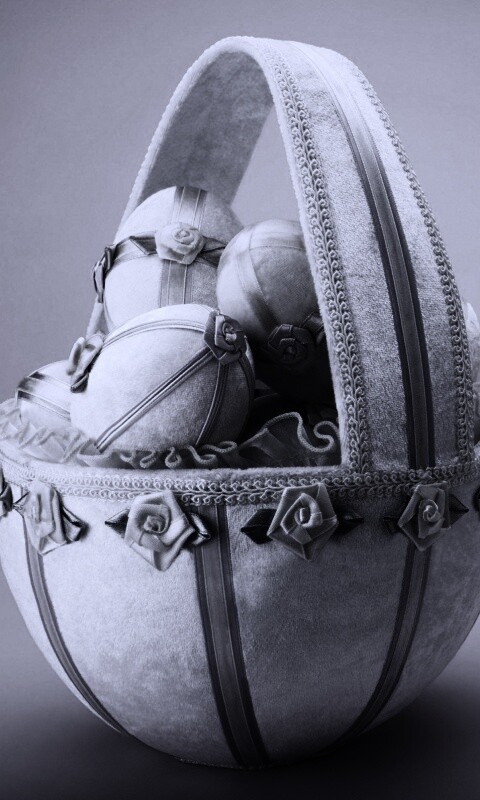 Пасхальная корзиночка обои