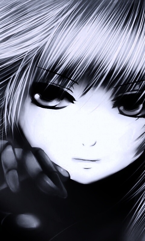 Девушка с голубыми волосами обои