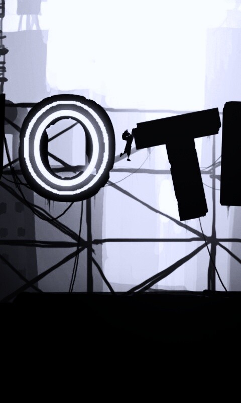 Мальчик из Limbo на вывеске "Hotel" обои