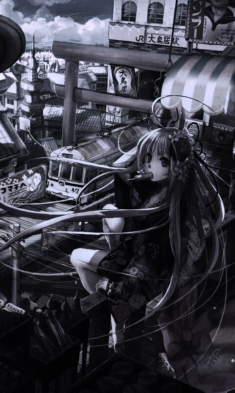 Девочка ест мороженное обои