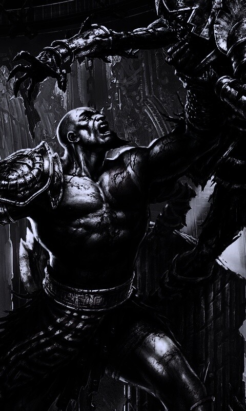 Кратос с мечем обои