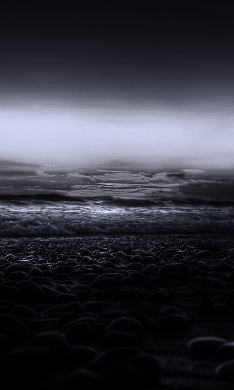 Каменистый пляж обои