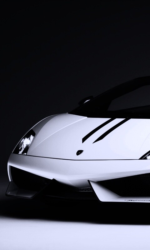 Белый Ламборджини Галлардо обои