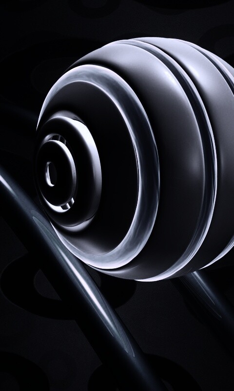 Шарик на рельсах американских горок обои