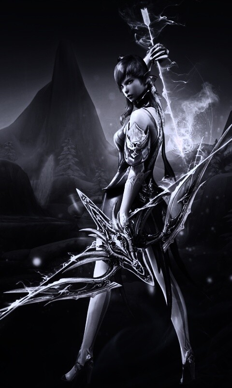 Эльфийка из Aion обои