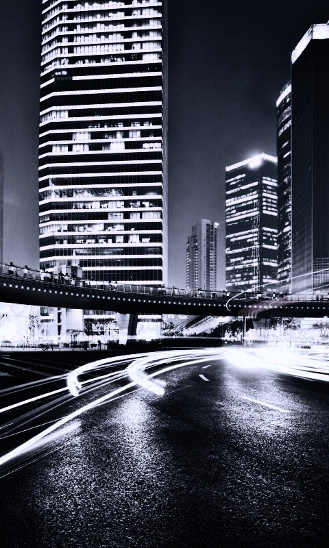 Ночной мегаполис обои