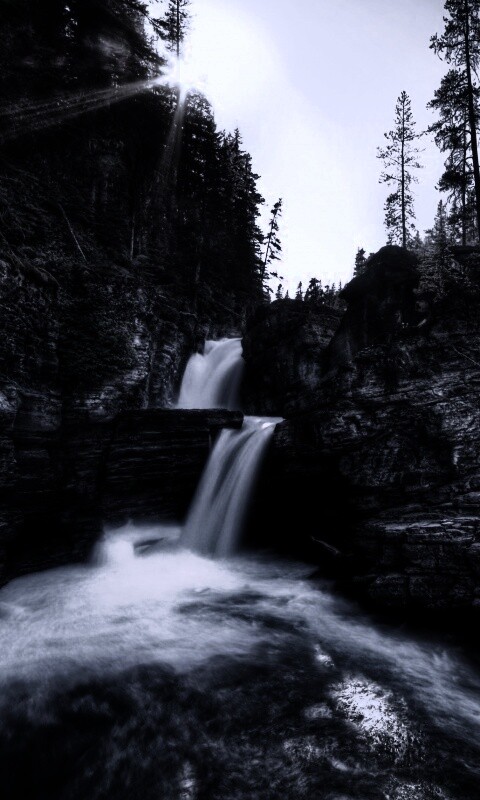 Горные водопады обои