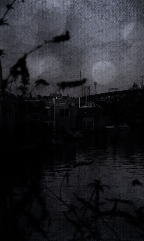 Городок на реке обои