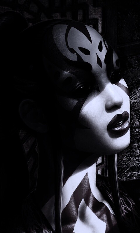 Девушка и богомол обои