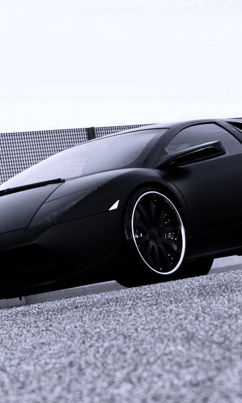 Lamborghini Reventon черного цвета обои