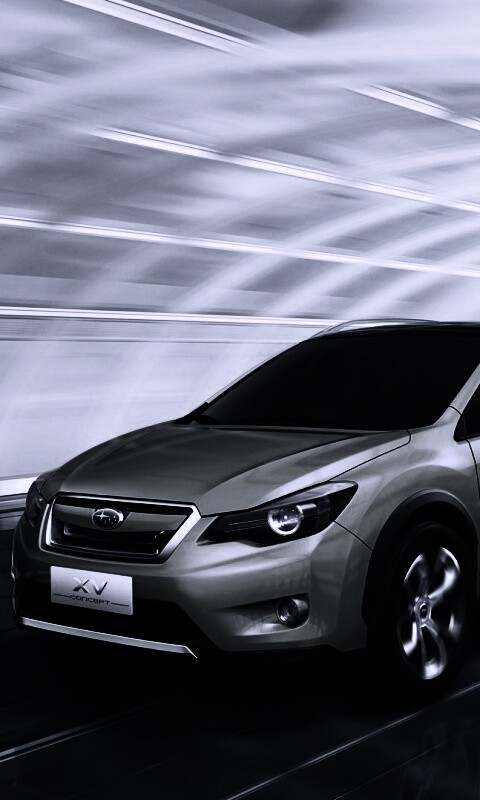 Субару в тоннеле обои