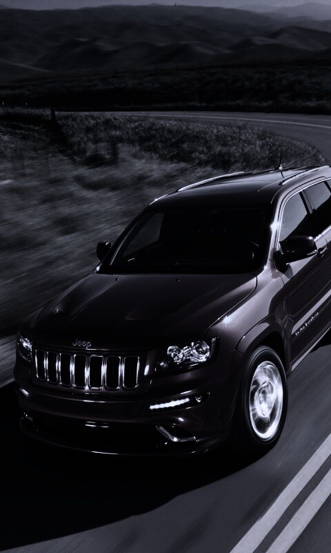 Jeep на дороге обои