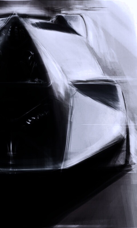 Зарисовка Maserati Birdcage обои